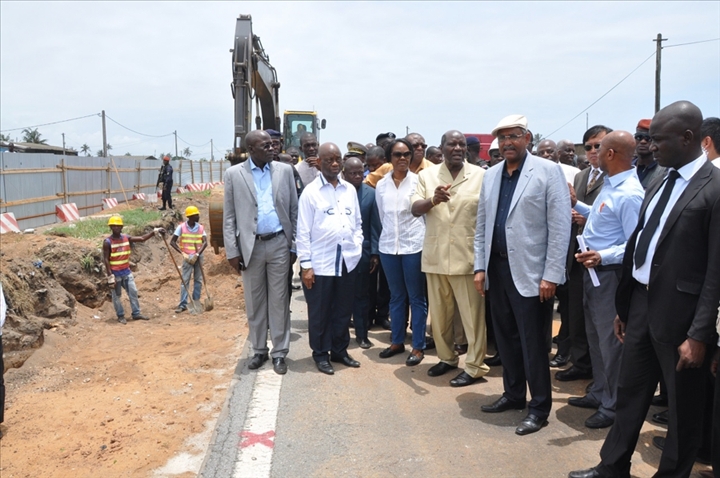 Pont de Jacqueville et autoroute Abidjan-Dd Bassam :  Les travaux avancent ...