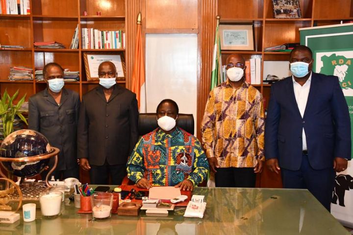 Audiences du président du PDCI-RDA, Hubert Oulaye et les élus du N’zi reçus par le président Bédié