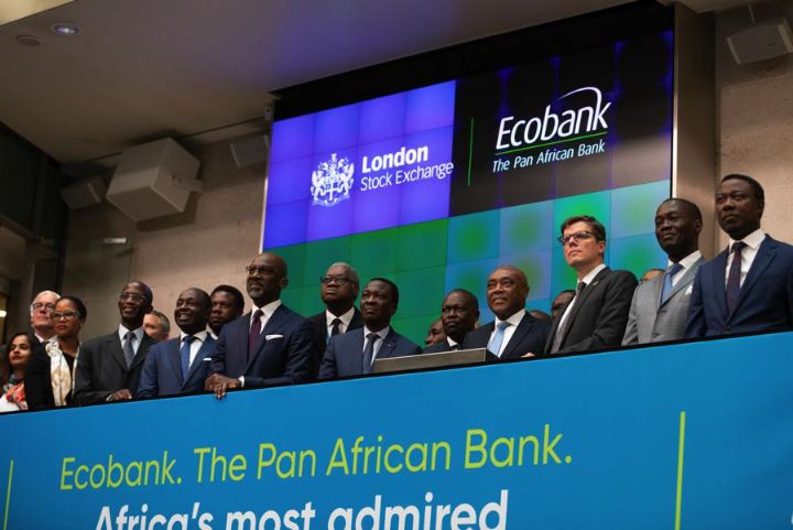 Ecobank est accueillie par la Bourse de Londres après l’émission réussie d’une euro-obligation de 500 millions $ EU