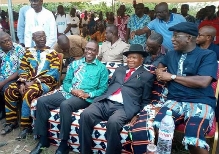 Pâquinou 2018 dans le Gbêkê/ Le Ministre Amadou KONE communie avec ses parents d’ADIAKRO, AHOUGNANFOUTOU, KONANKRO et TANOU-SAKASSOU
