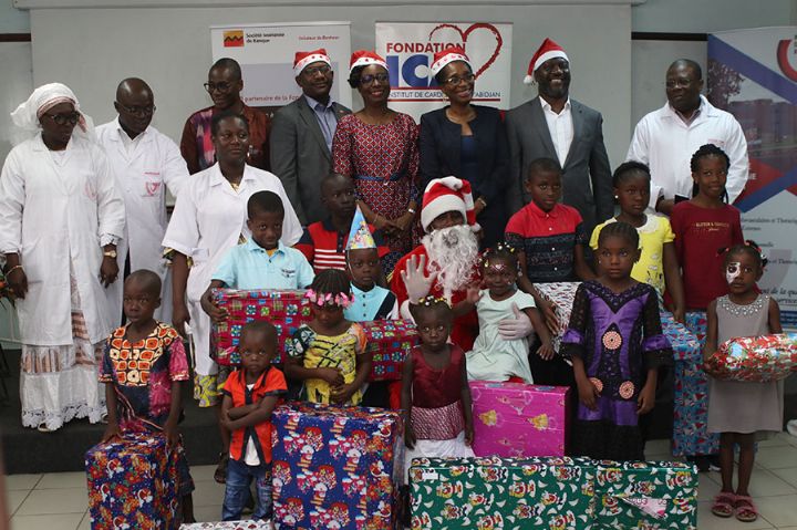 Fête de Noël : La SIB offre un Arbre de Noël aux enfants malades du cœur de l’Institut de Cardiologie d’Abidjan (ICA)