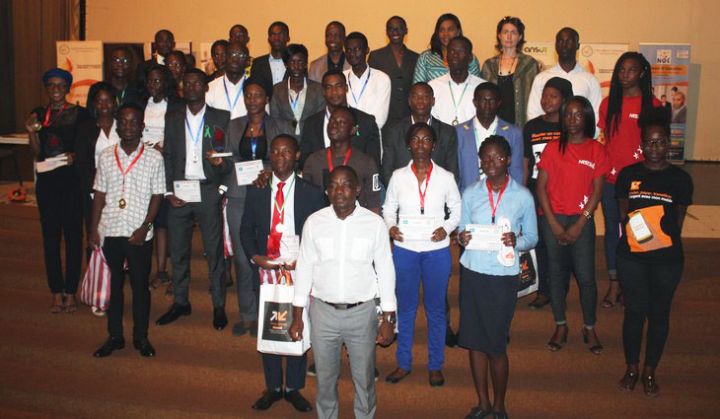 Salé Stéphane et Myriam Bamba de l’INPHB vainqueurs de la flamme linguistique 2018