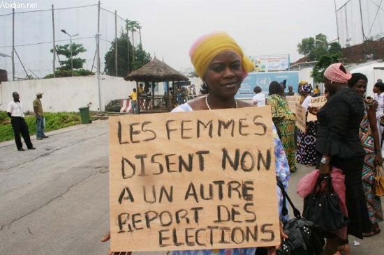 Marche du RJDP le 15 mai 2010 / Kady Bakayoko (Présidente des Amazones d’ADO): “Les jeunes filles sont prêtes et déterminées”