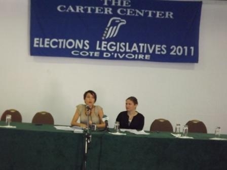Observation des législatives 2011: le Centre Carter et la CSCI satisfaits du bon déroulement des élections