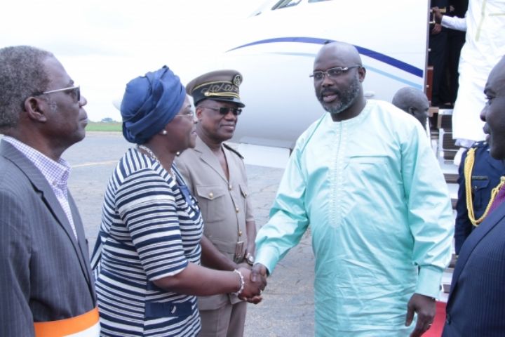 Invité à une cérémonie d’inauguration à Tiébissou: Georges Weah à Yamoussoukro depuis ce jeudi