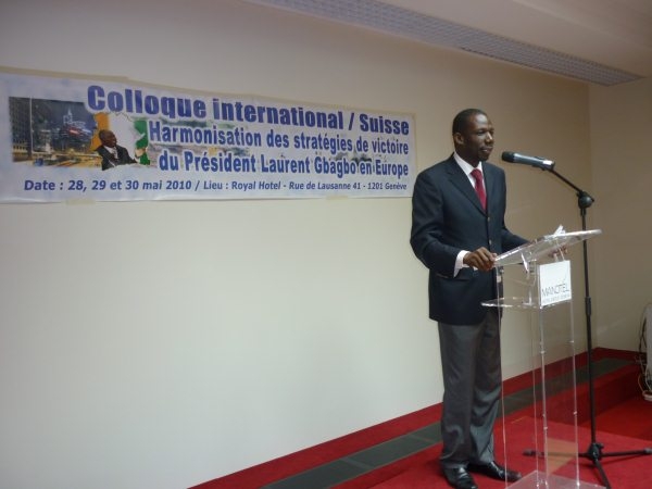 Colloque international / Suisse - Le ministre Gnamien Yao : 