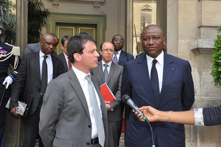 Diplomatie / Relations France-Côte d’Ivoire : Le ministre français de l’Intérieur, Manuel Valls, à Abidjan vendredi