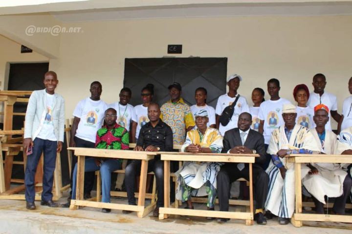 Education : 100 tables-bancs offertes à l’EPP Méambly Evariste de Kahen Zagna (Bangolo)