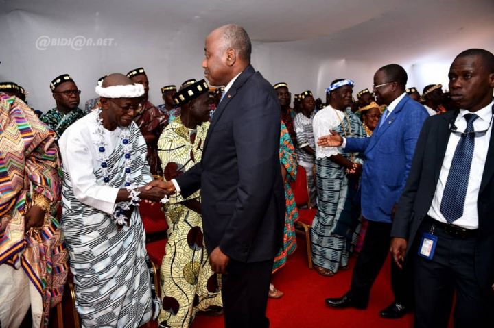 Cohésion sociale : Le Premier ministre, Amadou Gon Coulibaly, invite  les  Rois et Chefs traditionnels de la Région du  Bélier à promouvoir la paix et le rassemblement