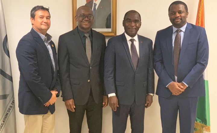Le Président de l’ARTCI, Diakité Coty Souleymane a échangé avec le Directeur général de MTN