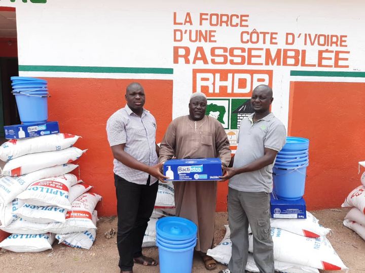 Des vivres et des kits sanitaires pour les populations de la Bagoué