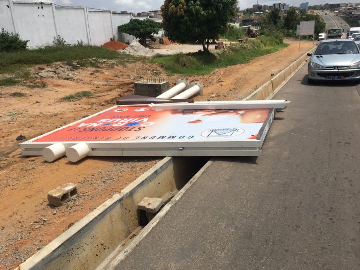 Démantèlement de panneaux publicitaires à Bingerville: Mahama Coulibaly crie à l’injustice et à la cabale