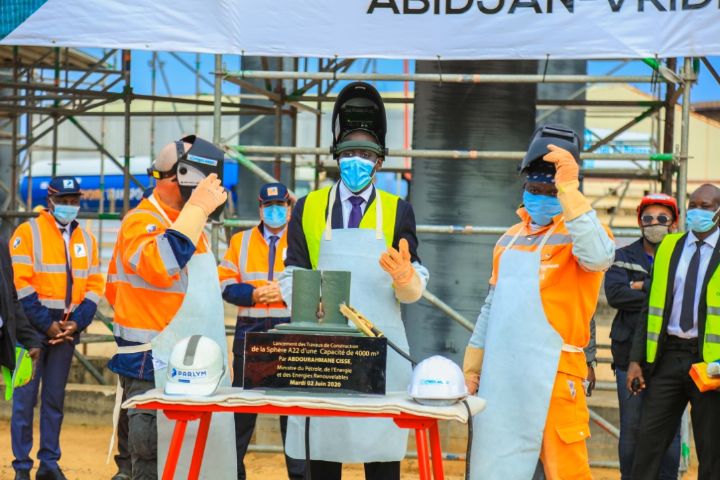 Lancement des travaux de construction de la nouvelle sphère A22 de la Gestoci par le Ministre Abdourahmane Cissé