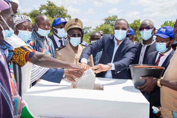Boundiali : pose de la première du centre hospitalier régional