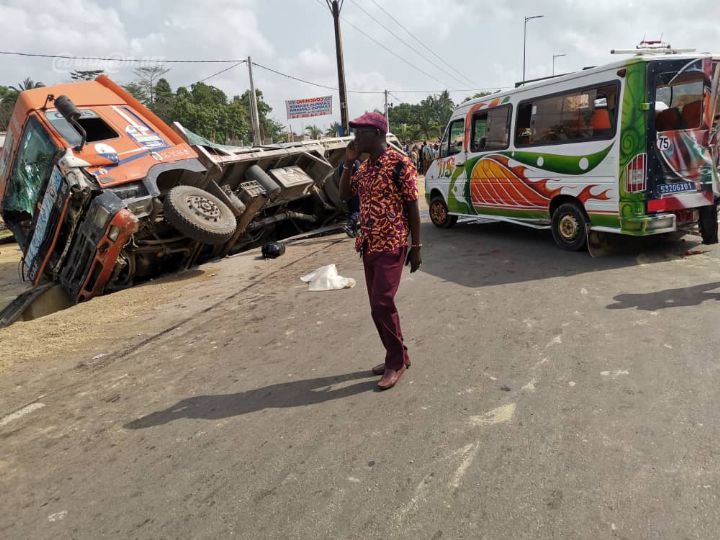 Bingerville: grave accident à l’entrée de la ville, plusieurs victimes