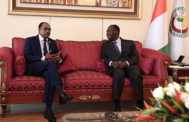 Le Président Ouattara s’entretient avec le directeur exécutif de l’ONUSIDA