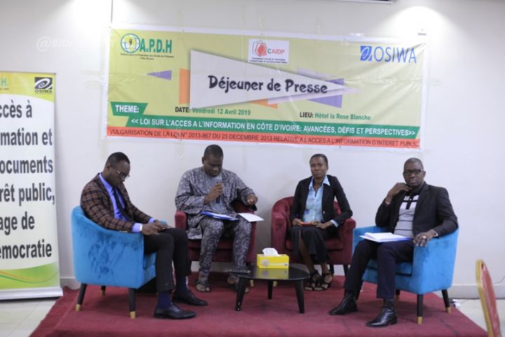 Côte d’Ivoire/ Accès à l’information d’intérêt public : l’APDH expose les avancées, défis et perspectives au cours d’un panel