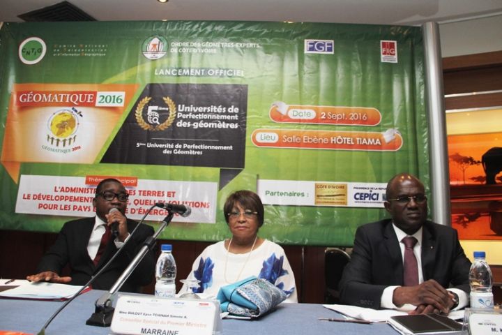 Lancement à Abidjan de la 3ème édition du salon international de la géomatique