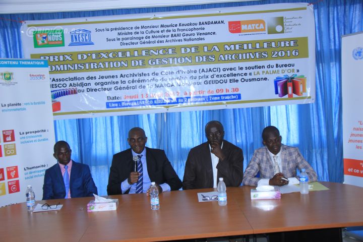 Côte d’Ivoire: la Matca reçoit le prix de la meilleure administration de gestion des archives de 2016