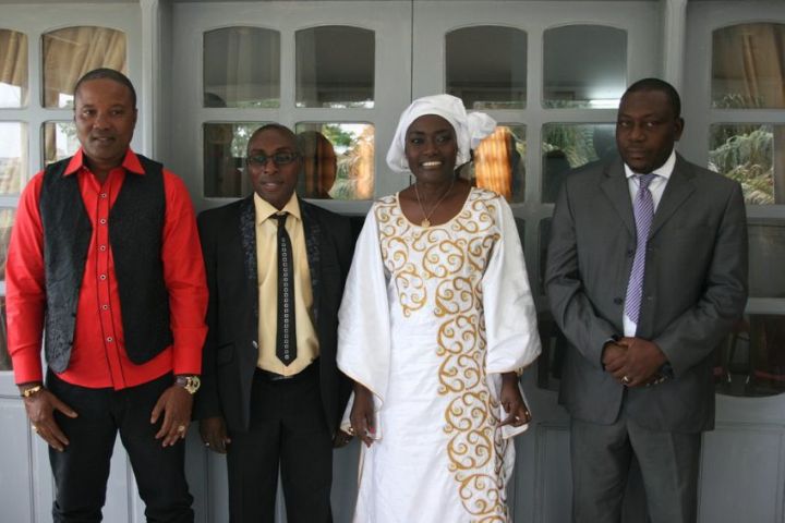 Une semaine après leur retour d’exil, Bertin Kadet, Watchard, KB et  Franck Yahon chez Mariatou Koné