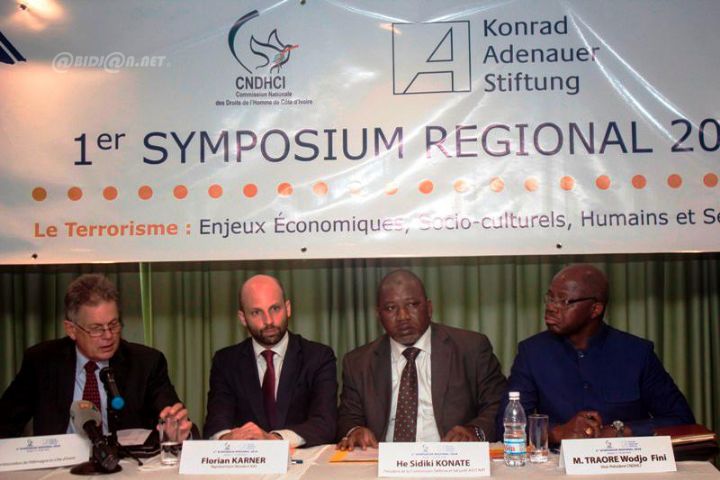 Droits à la sécurité et à la paix:  la CNDHCI et la Fondation Konrad Adenaeur  engagent des réflexions sur le terrorisme