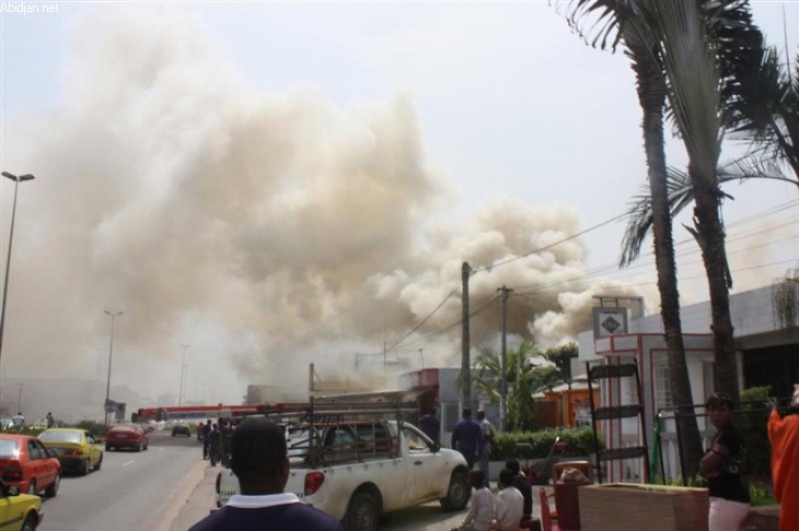 Yamoussoukro/ Incendie : Le grand marché part entièrement en fumée
