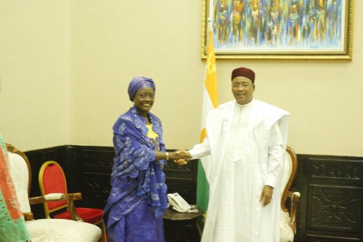 Projet Swedd : La Ministre Mariatou Koné reçue en audience par le  Président du Niger,  Mahamadou Issoufou