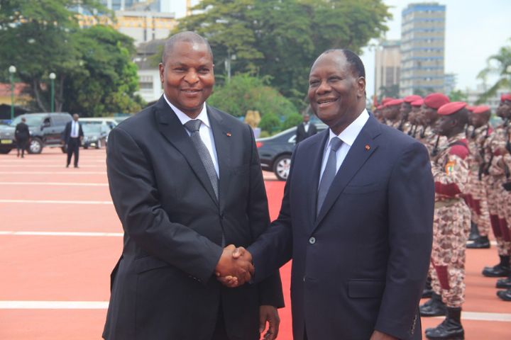 Le Président centrafricain Touadera chez Ouattara pour « s’inspirer de l’expérience ivoirienne » sur la sortie de crise