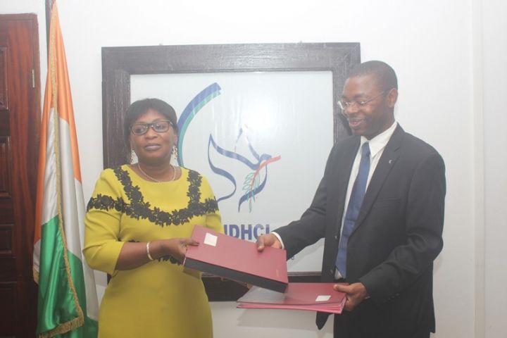 Droits de l’Homme:  La CNDHCI et le CERAP signent un partenariat