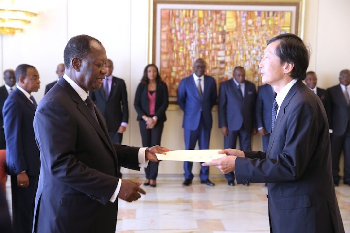 Coopération internationale :Le Chef de l’Etat a reçu les lettres de créances de quatre nouveaux Ambassadeurs