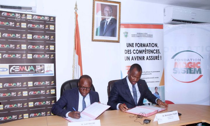 FEMUA 2018 : le gouvernement et la fondation Magic System signent une convention
