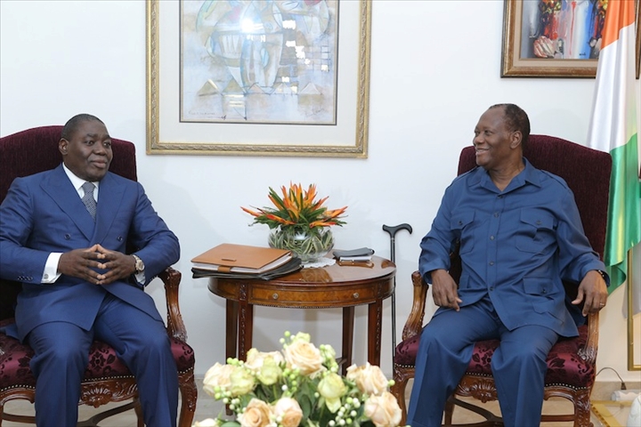 Alassane Ouattara rassure Denis Sassou N’guesso de sa «pleine forme»