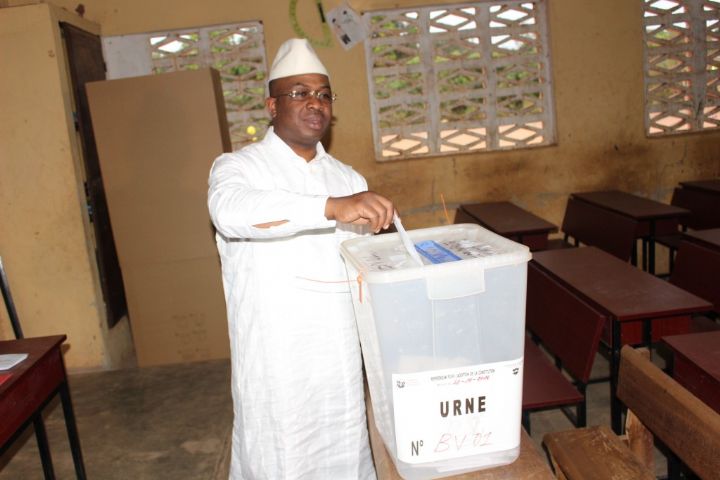 M.ZIE Daouda Coulibaly Pewelegnan, 1er vice coordonnateur du RHDP, a voté dans le bureau n°1 de l’EPP Dominique Ouattara de Ouangolodougou