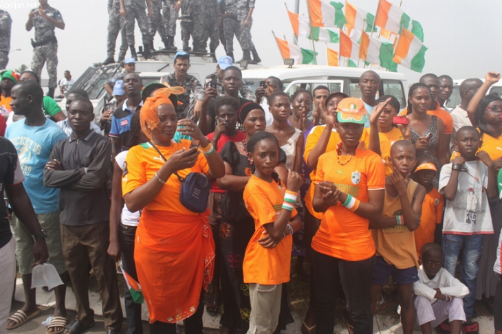 De retour à Abidjan : La foule fait encore pleurer les Eléphants