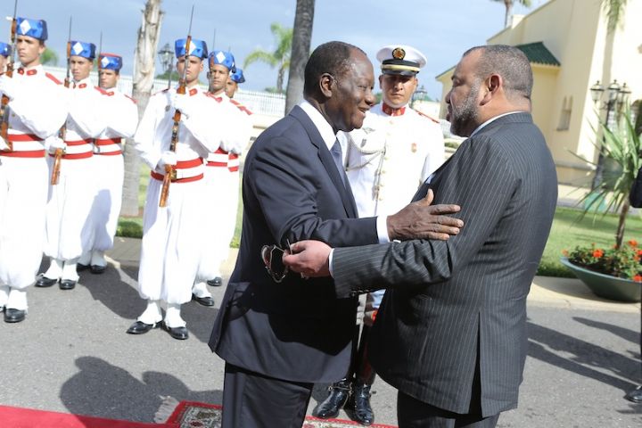 Le Roi Mohamed VI a reçu le président Ouattara en audience