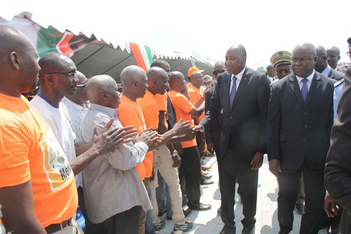 De Daloa, le premier ministre Gon Coulibaly condamne l’immigration clandestine