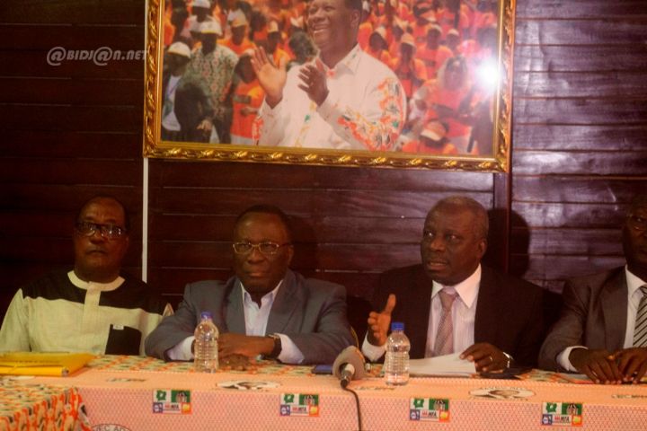 Politique/ Giga, meeting du Mouvement Tonkpi RHDP : conférence de presse du Président Albert Flindé