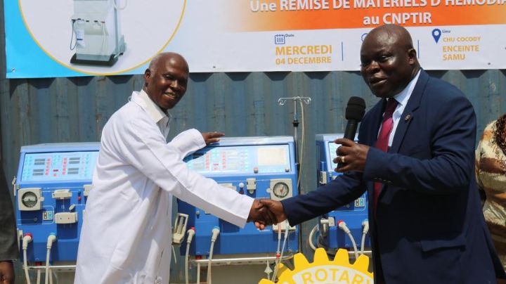 Santé : Le Rotary Club Abidjan II-Plateaux au secours des malades souffrant d’insuffisance rénale au CHU de Cocody
