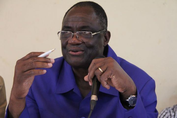 En prélude à la visite d’Etat à Gagnoa, Kacou Guikahué porte-parole du comité de pilotage anime une conference de presse.