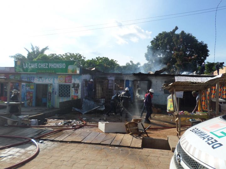 Un dépôt de gaz consumé par le feu à Bouaké