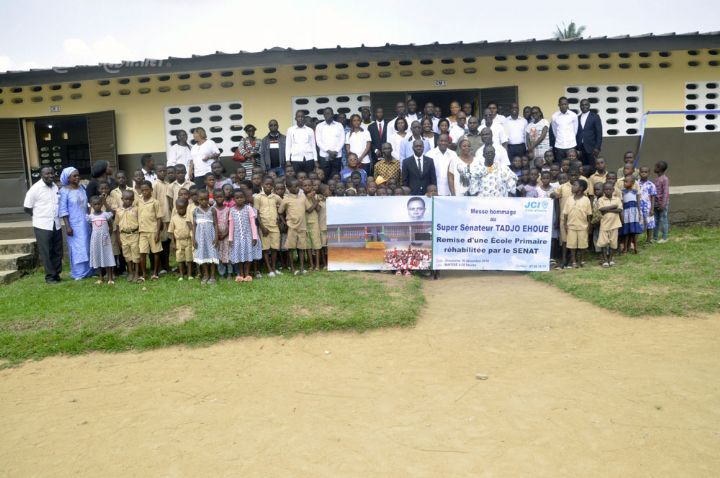 Éducation : remise du groupe scolaire Maféré après sa réhabilitation par la jeune chambre internationale