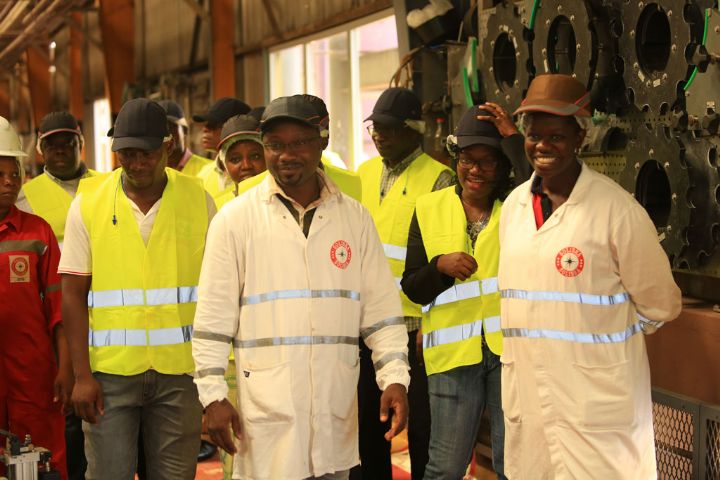 Les actionnaires de Solibra visitent l’usine de Yopougon zone industrielle