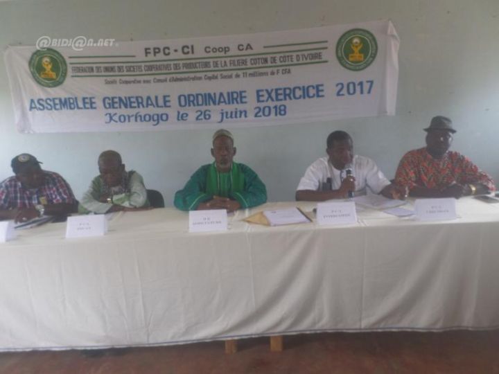 Korhogo-Fédération des Unions des Coopératives de la Filière Coton: le conseil d’administration et la direction générale reconduits  pour un mandat de 03 ans
