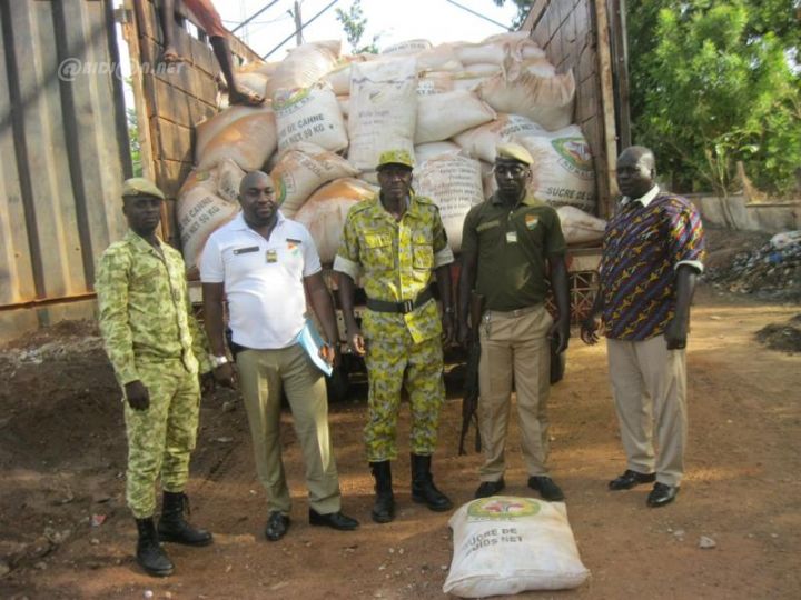 Korhogo/Des tonnes de sucres prohibés en provenance de l’  Ukraine via le Mali saisies