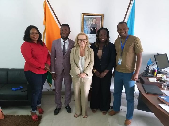 L’Ujocci reçue en audience par la Représentante pays de l’Unesco