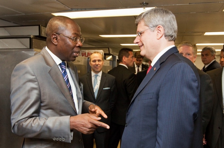 Coopération: Le secrétaire national à la reconstruction et à la réinsertion, Koné Mamadou plaide pour le renforcement de la coopération ivoiro-canadienne auprès du premier ministre canadien, Stephen Harper