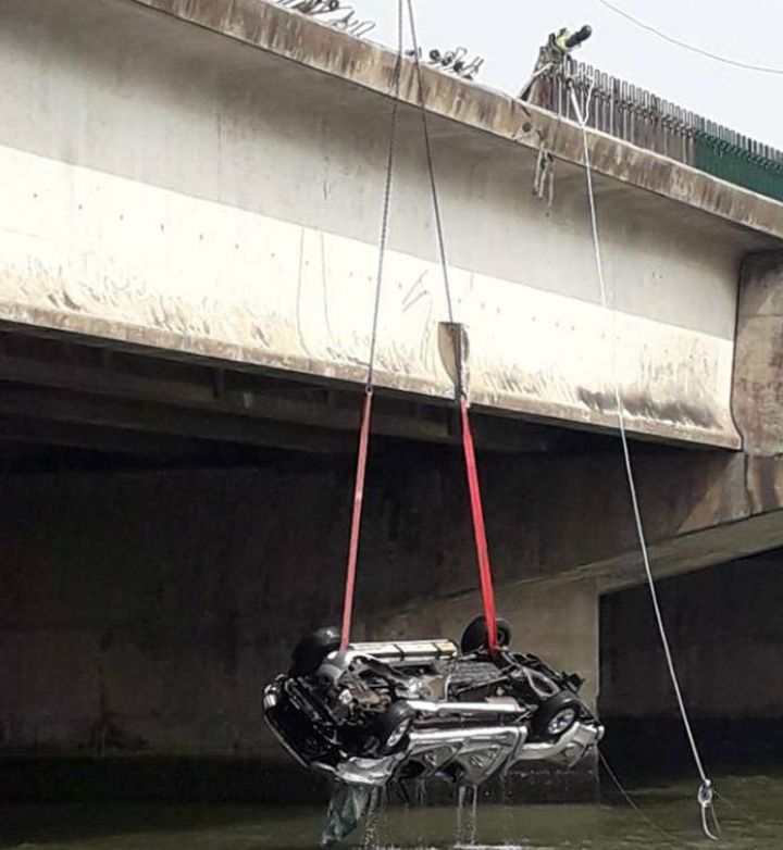 Chute d’une voiture dans la lagune Ebrié : Le corps sans vie d’une personne repêché