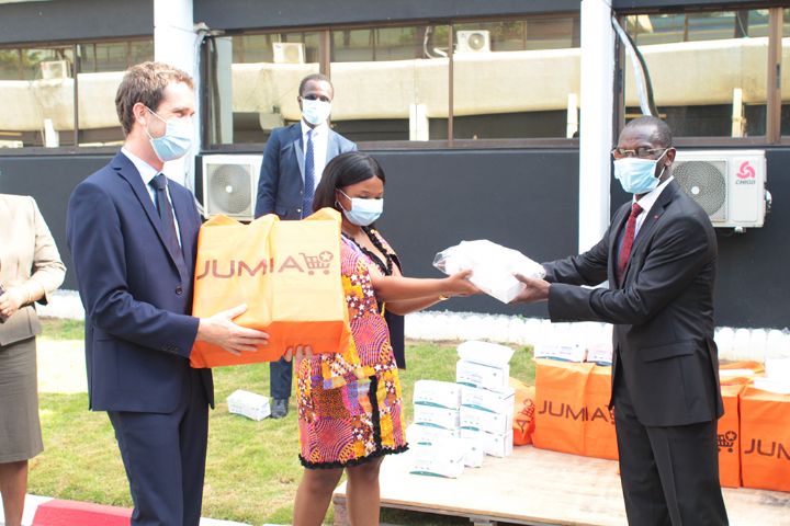 COVID-19: Jumia fait un don de plus de 15 000 masques à la Côte d’Ivoire