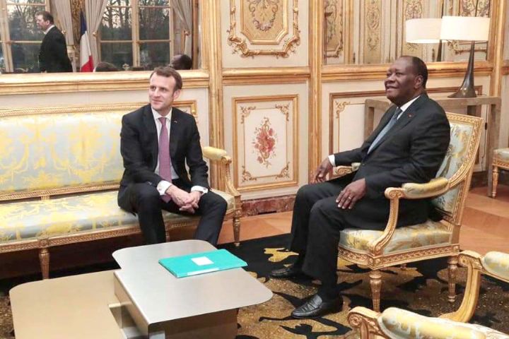 Diplomatie : Alassane Ouattara s’entretient avec Emmanuel Macron à Paris