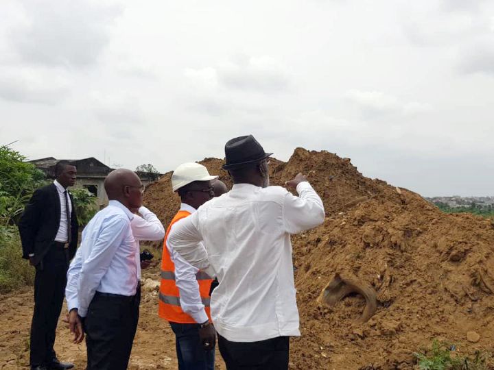 Assainissement des sites à risques de la Palmeraie: Le Maire Jean-Marc Yacé s’enquiert de l’état d’avancement des travaux